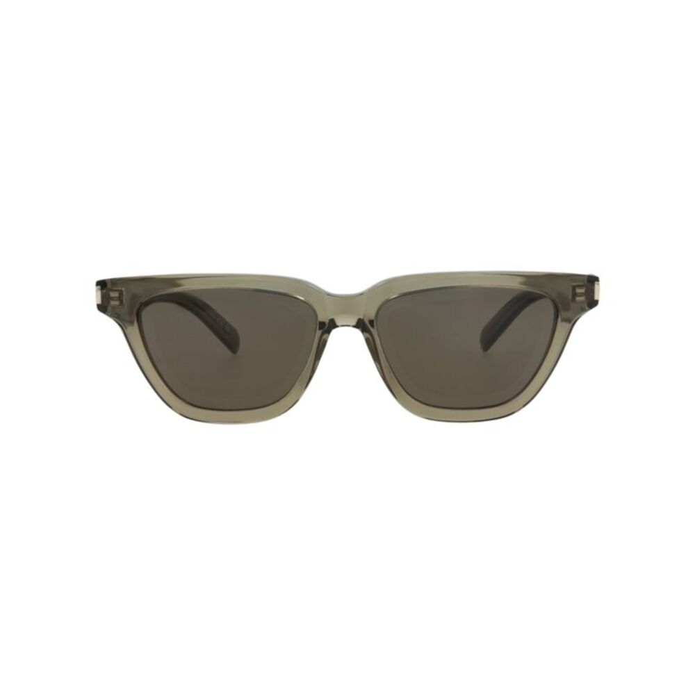 Saint Laurent Cat Eye-Frame Recycled Acetate Sunglasses Brown Womens